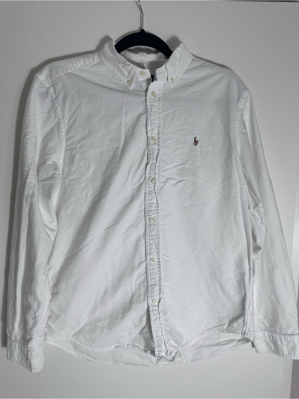 Polo Ralph Lauren White Button-Down Oxford Shirt - Boys XL